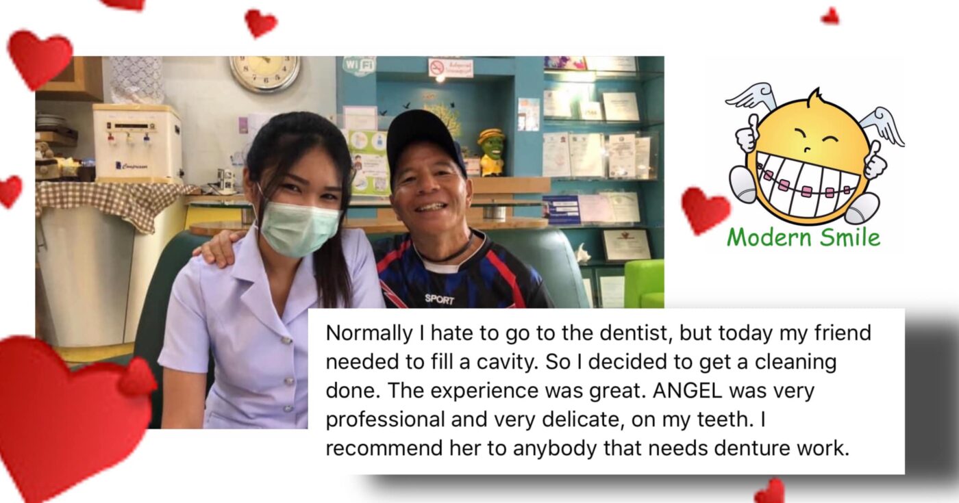 รีวิว Review ทำรากเทียม ที่ Moden Smile ทำฟัน จัดฟัน ศรีราชา พัทยา ชลบุรี